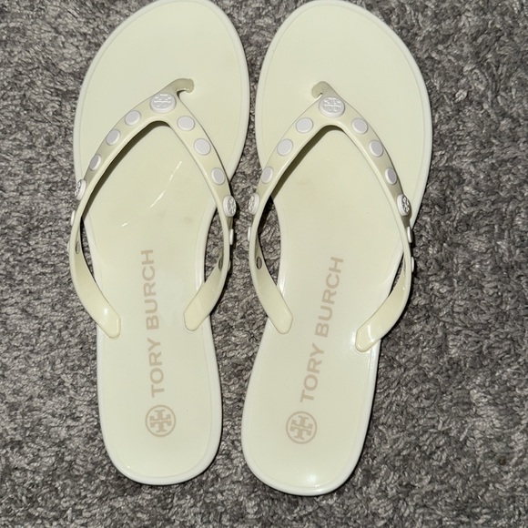 Tori Burch Studded Jelly Sandals - Ivory/cream - Picture 3 of 3